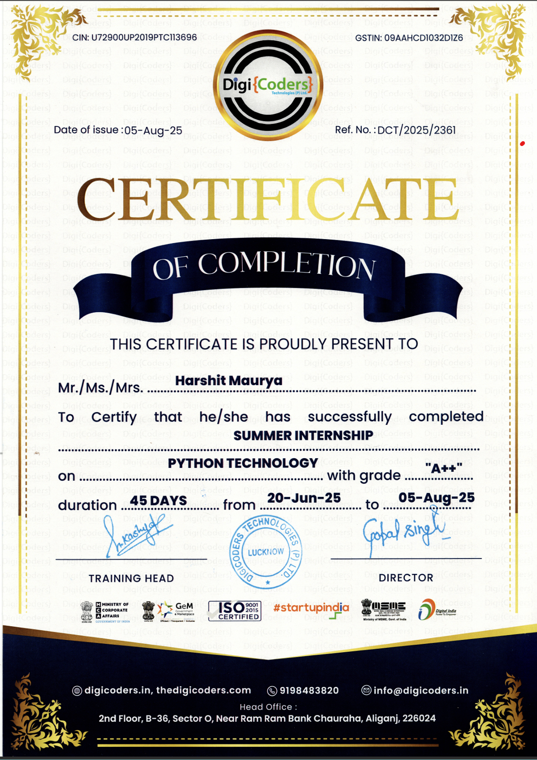 JavaScript certificate